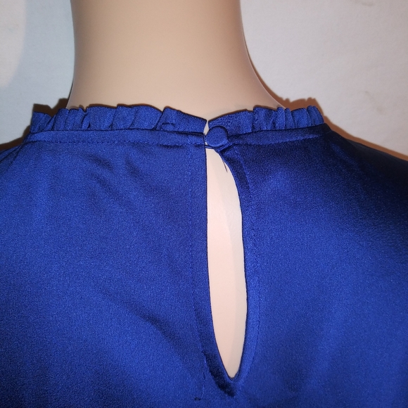 J.CREW 365 SLEEVLESS RUFFLE BLOUSE - Picture 6 of 8